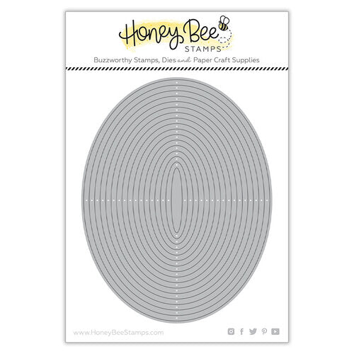 Honey Bee Stamps - Paradise Collection - Honey Cuts - Steel Craft Dies - Oval thin Frames