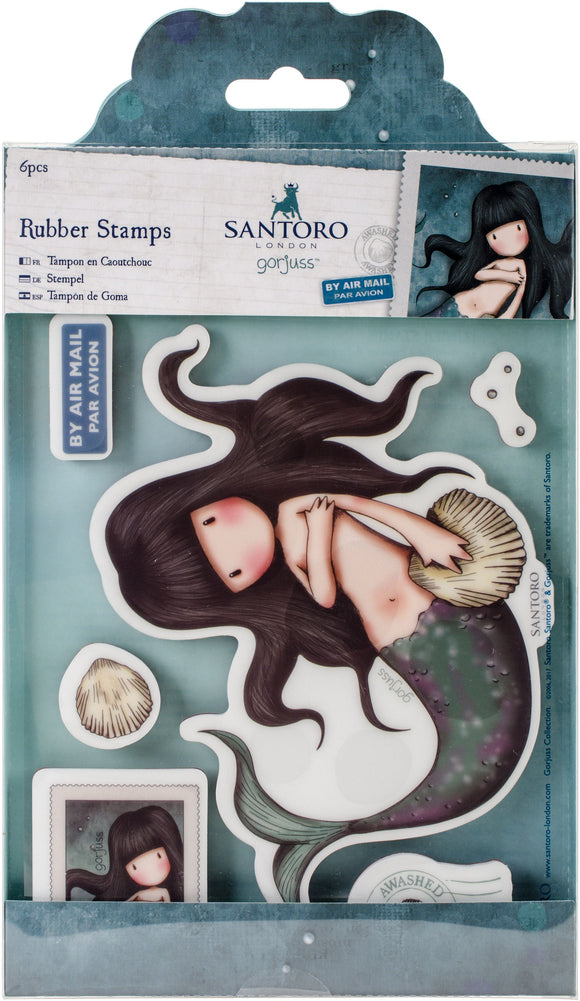 Santoro's Gorjuss Rubber Stamp Awashed