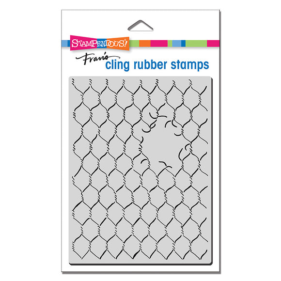 Stampendous Rubber Stamps Cling Chicken Wire Cling Stamp 3.75