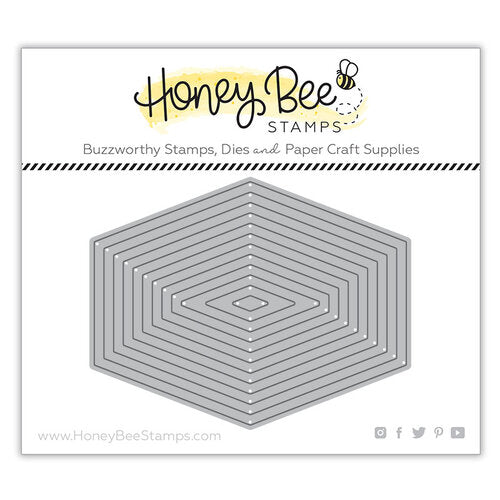 Honey Bee Stamps - Honey Cuts - Steel Craft Dies - Polygon Thin Frames