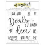 Honey Bee Stamps - Christmas - Clear Photopolymer Stamps and Dies - Deerly Loved