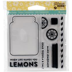Hampton Art Jillibean Soup Clear Stamps 4"X4"-Lemonade