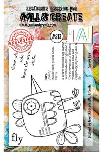 AALL & Create SPRING BIRD A7 Clear Stamps aall513
