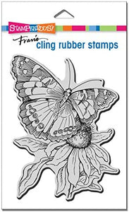 Stampendous - Cling Mounted Rubber Stamps - Painted Lady