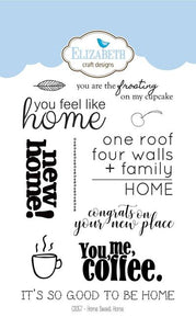 Elizabeth Craft Designs Home Sweet Home - Clear Stamps
