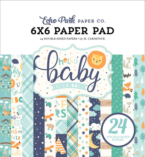 ECHO PARK Hello Baby Boy 6x6 Paper Pad