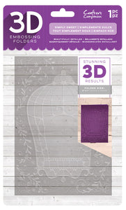 Crafters Companion - 3D Embossing Folder 5x7 Simply Sweet