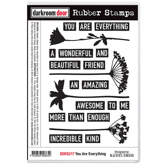Darkroom Rubber Stamp Set - You Are Everything