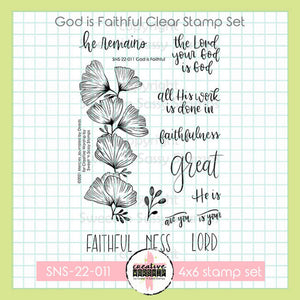 Creative Worship: God is Faithful Clear Stamp Set