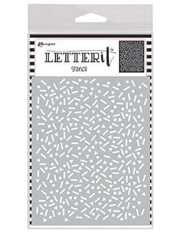 Ranger Letter It Background Stencil 4.75