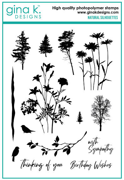 GINA K DESIGNS STAMPS- NATURAL SILHOUETTES