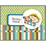 Stampendous Cling Stamp Kiddos Hugs