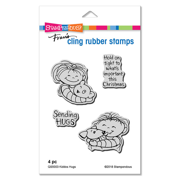Stampendous Cling Stamp Kiddos Hugs