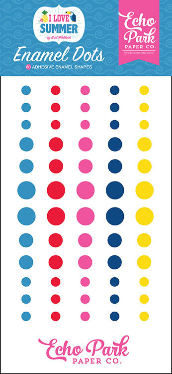 Echo Park - I Love Summer Collection - Enamel Dots