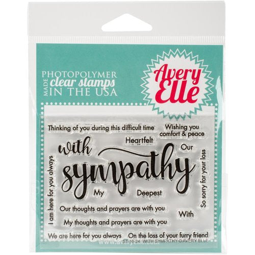 Avery Elle - Clear Photopolymer Stamps - With Sympathy