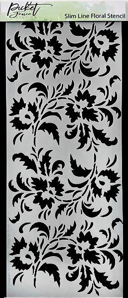 Picket Fence Studios - Stencils - Slim Line Floral