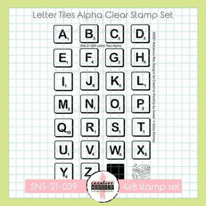 Creative Worship: Letter Tiles Alpha Clear Stamp