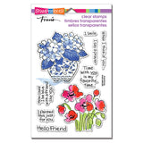 Stampendous Blue Poppies Perfectly Clear Stamps