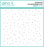Gina K Design Art Stencil - Snowfall