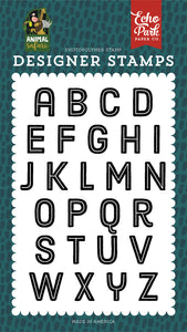 Echo Park Zoo Day Alphabet Clear Stamps